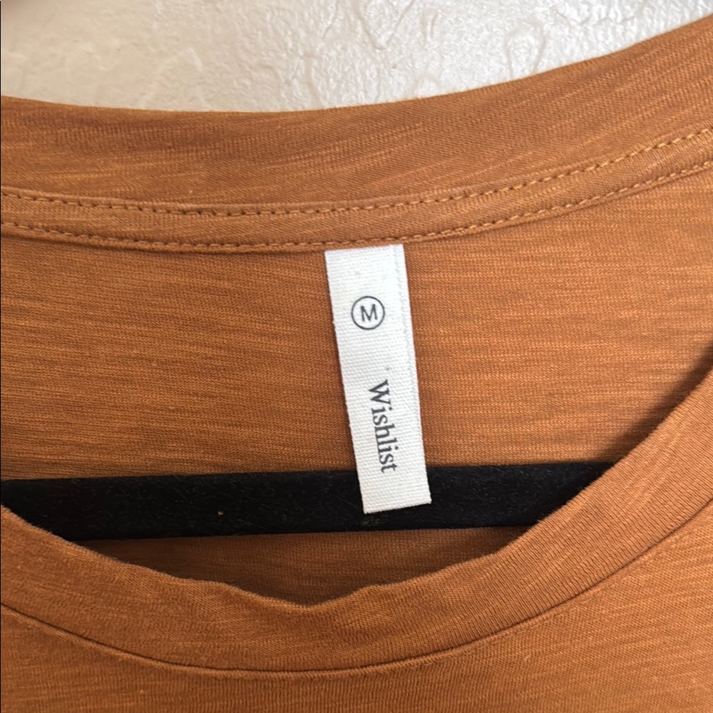 Rust Short Sleeve Ruched Dress - Picture 2 of 3